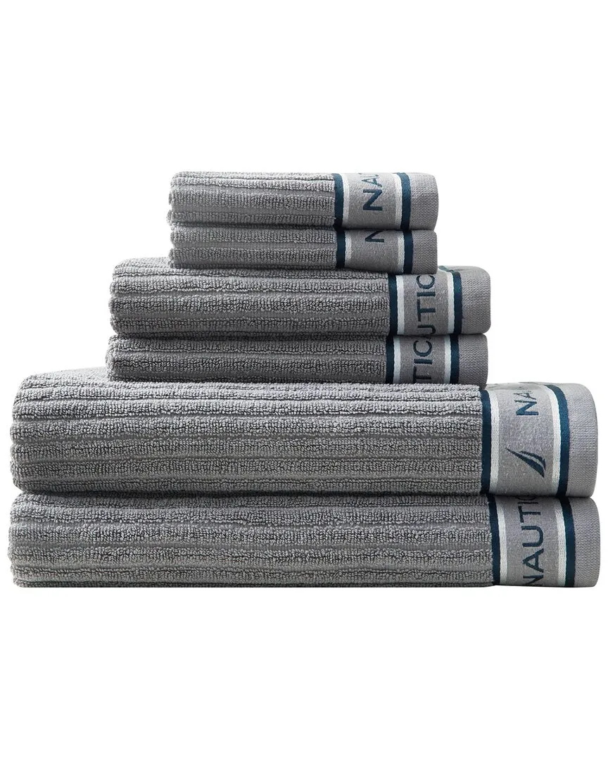 Signature Cotton Terry 6pc Towel Set - Grey image