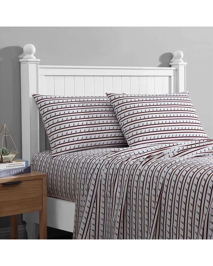 Striped J-Class Sheet Set - Red, Polyester