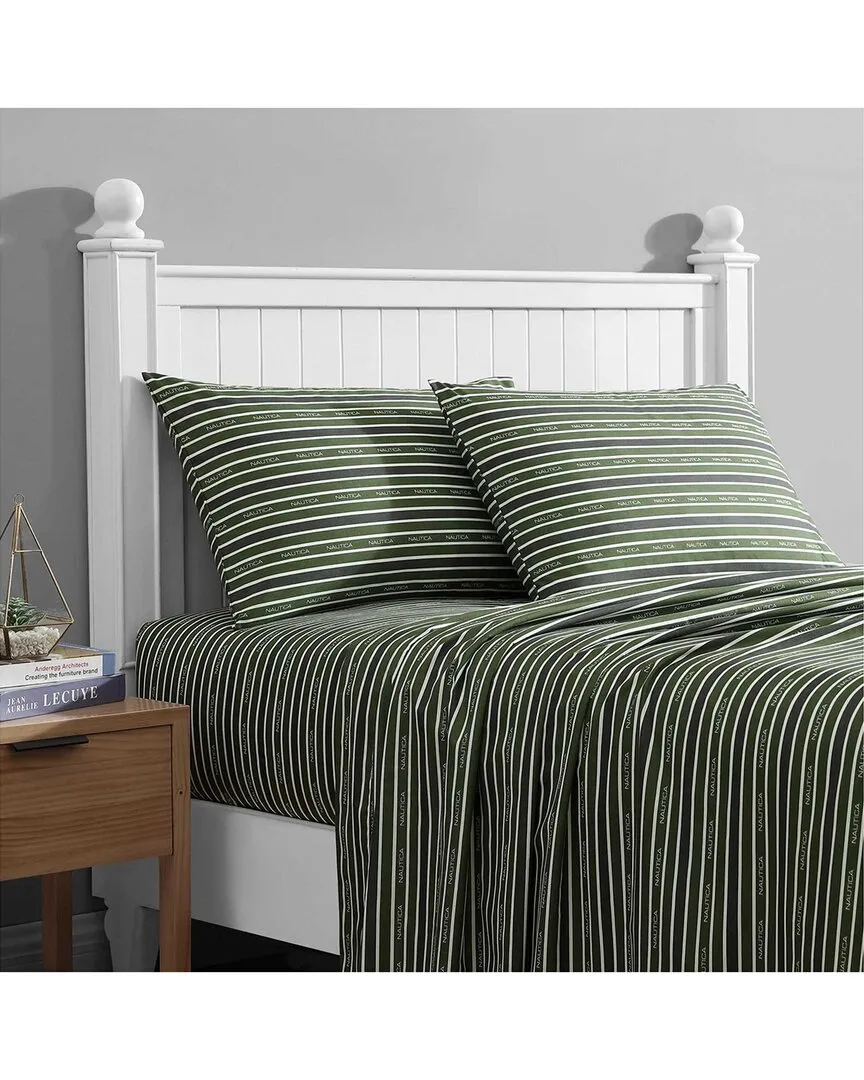 Varadero Typeface Sheet Set - Green, Polyester image