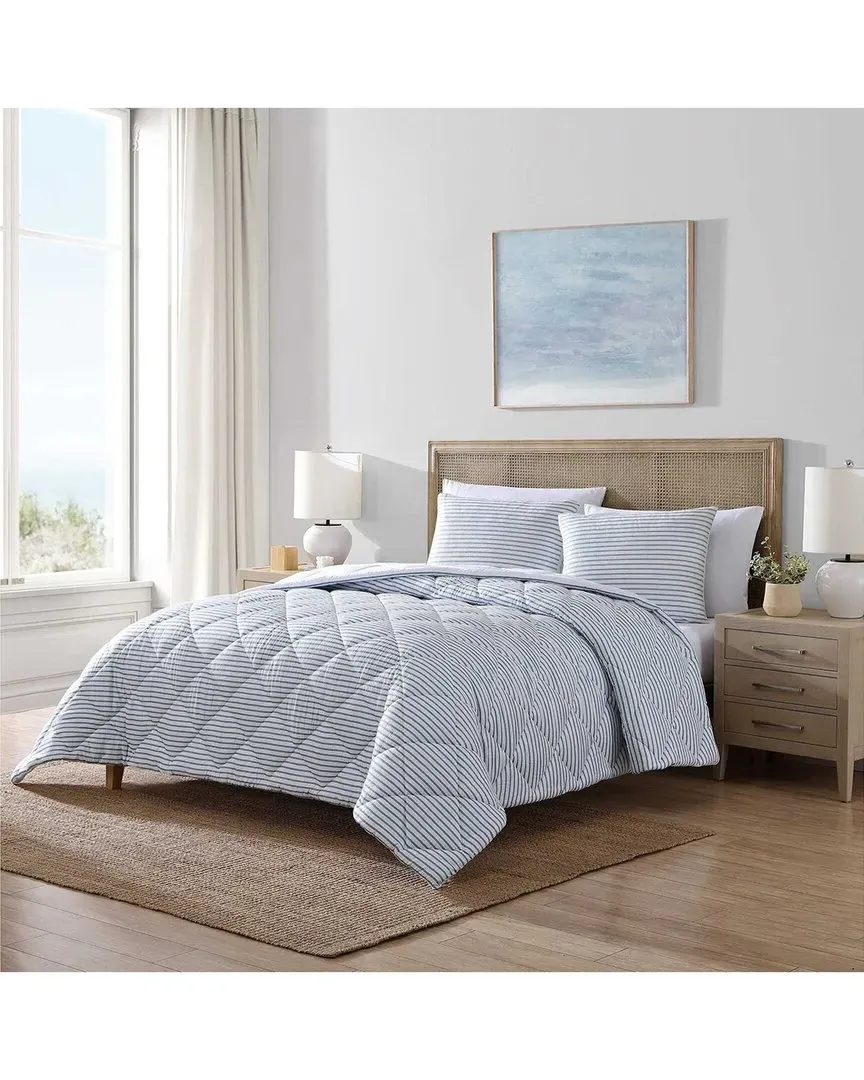 Windsor Comforter Bedding Set - Chambray Blue, Polyester image