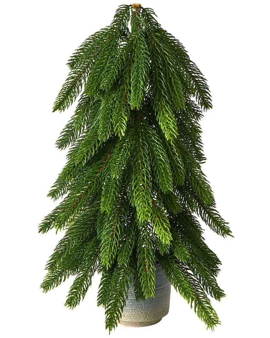 17in Christmas Pine Artificial Tree - Green