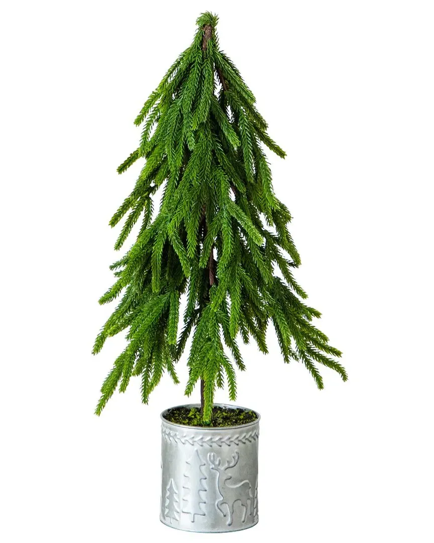 20In Artificial Norfolk Island Pine Christmas Tree - Green image