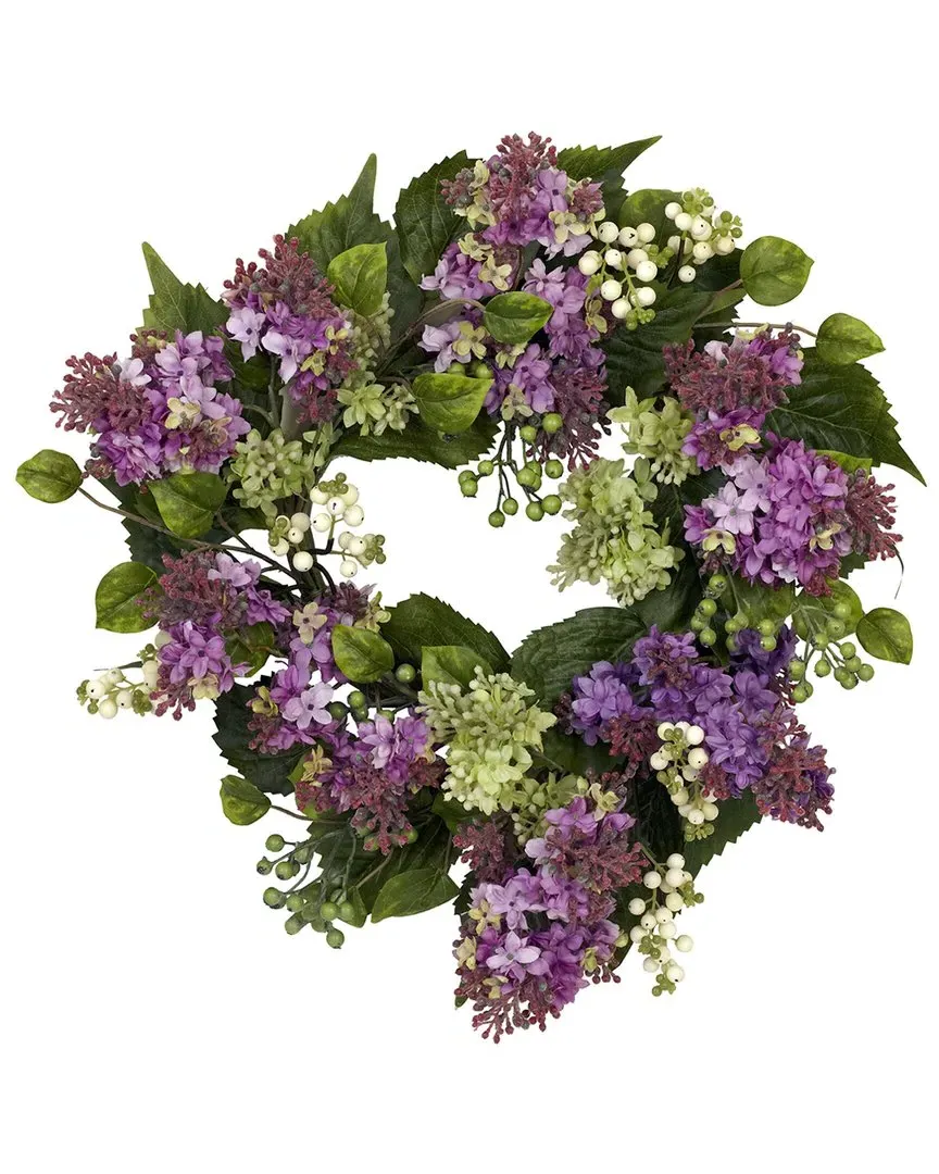 20in Hanel Lilac Wreath - Purple