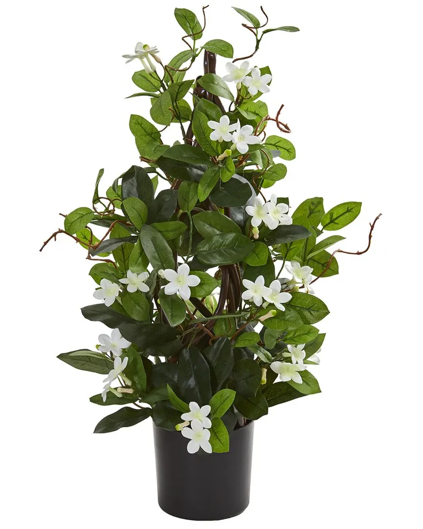 24in Stephanotis Artificial Climbing Plant - White
