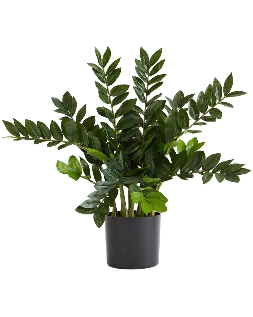 28in Artificial Zamioculcas Plant with Decorative Planter - Green