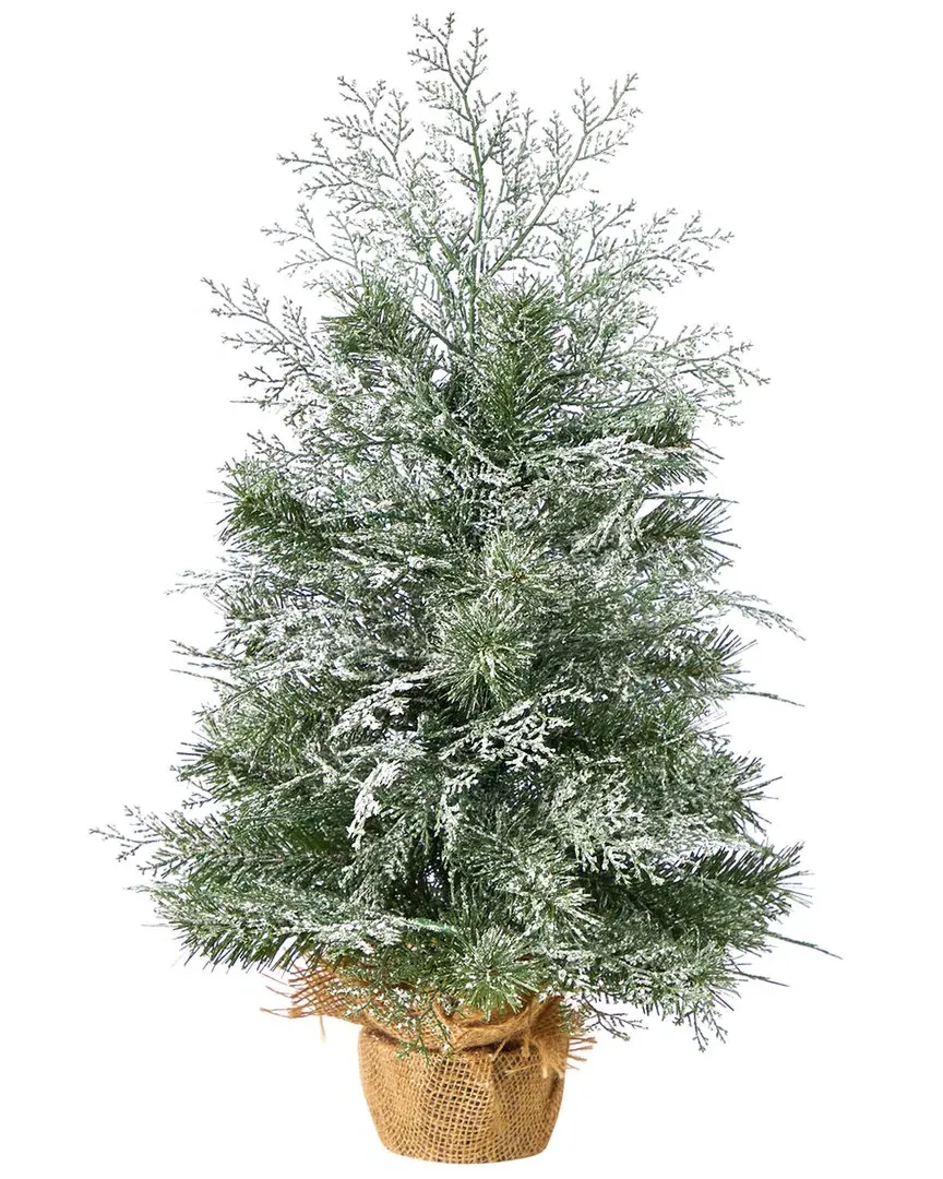 2ft Artificial Christmas Tree with LED Lights - Green