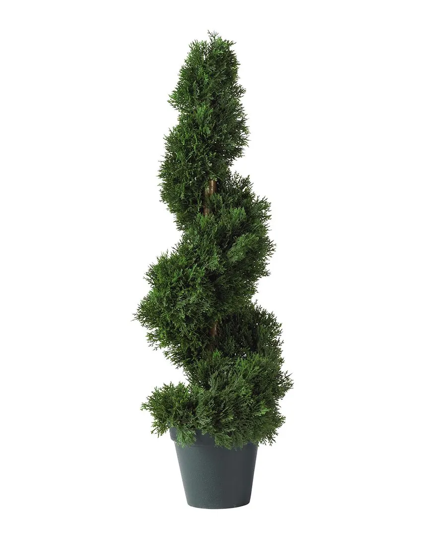 2ft Cedar Spiral Silk Tree - Green image