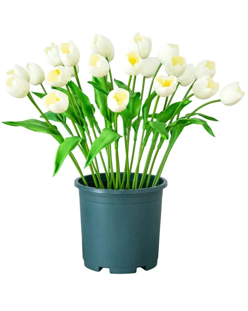 2ft UV-Resistant Artificial Tulip Plant - Green image