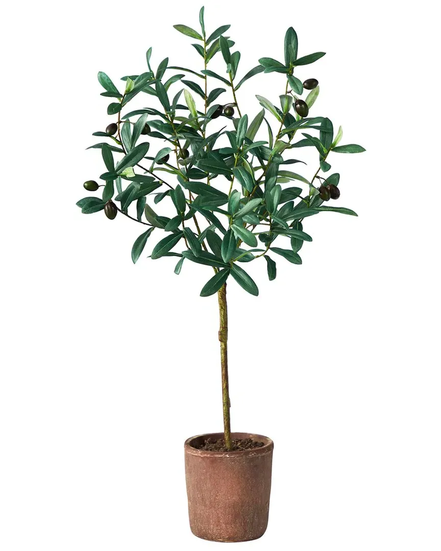31in Olive Artificial Tree with Planter - Green image