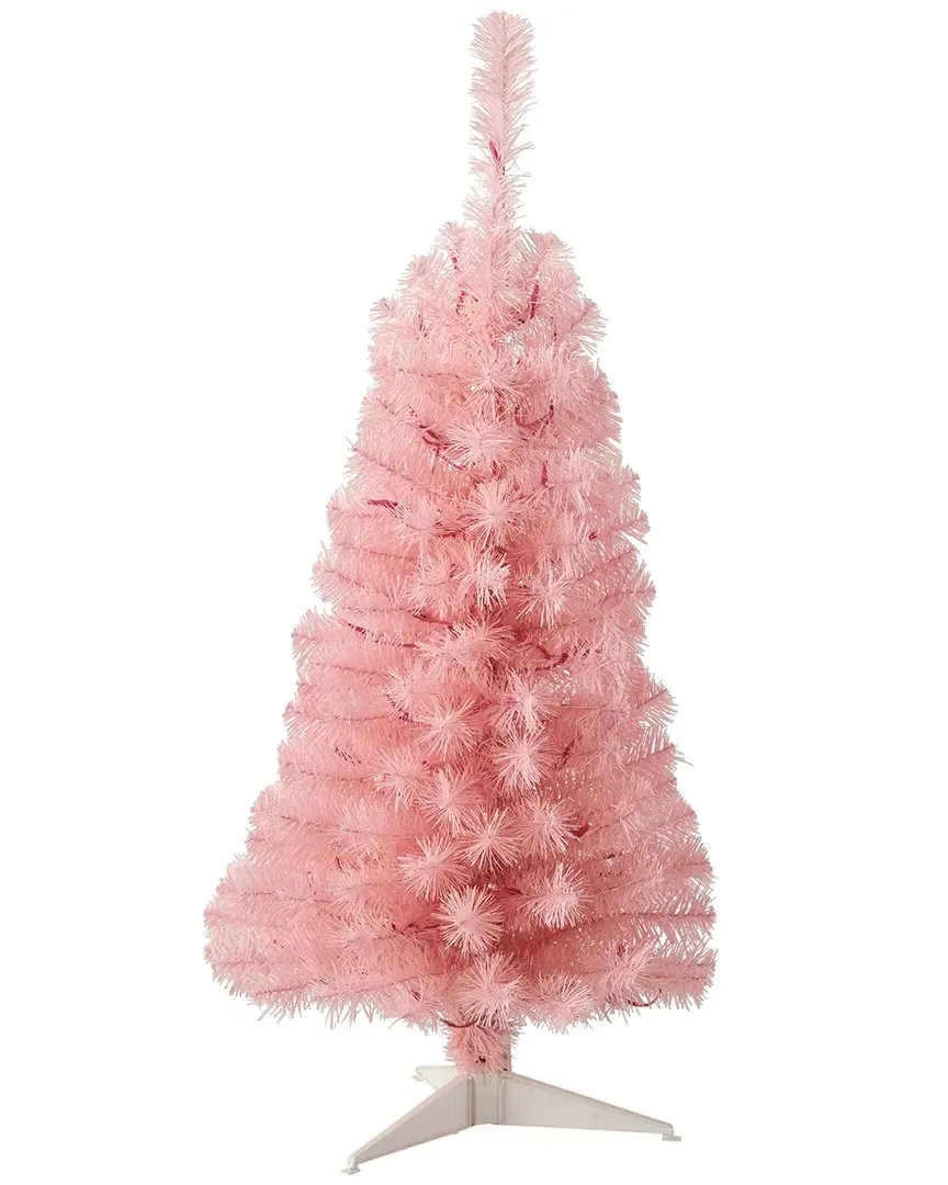 3ft Artificial Christmas Tree with LED Lights - Pink