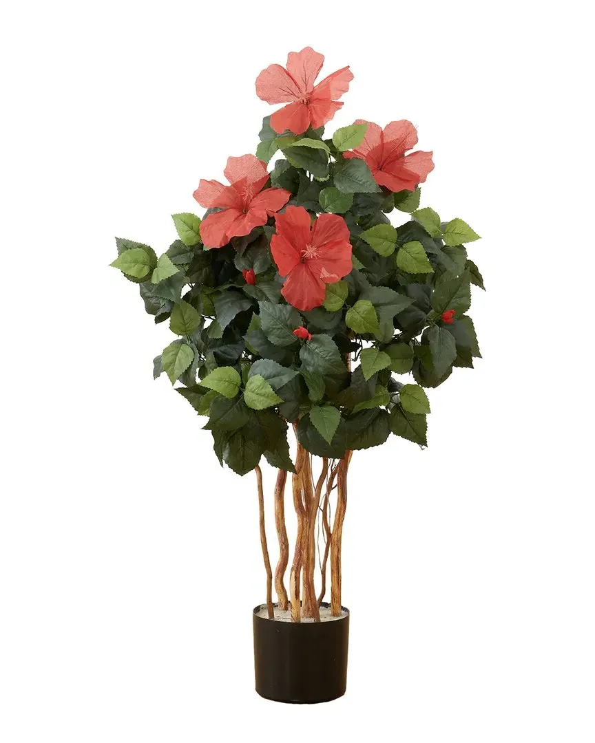 3ft Artificial Hibiscus Tree - Green image