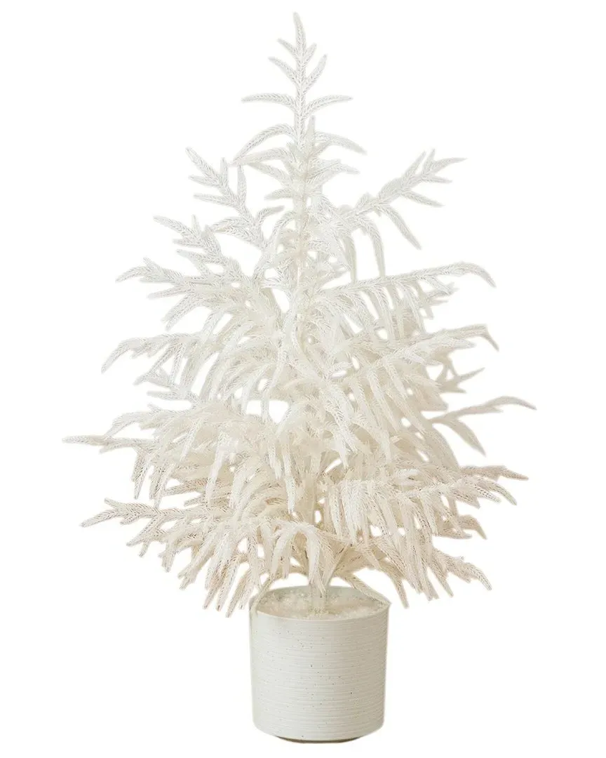 3Ft Artificial Norfolk Island Pine Christmas Tree - White