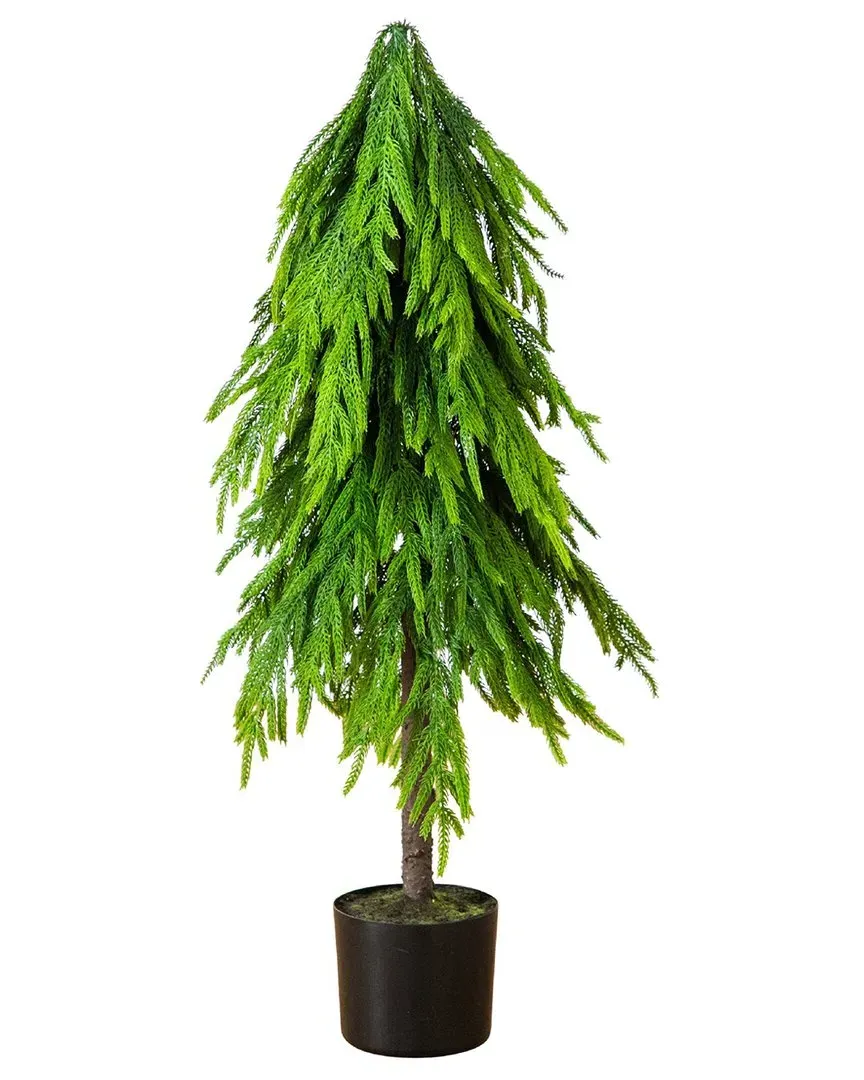 3Ft Artificial Norfolk Pine Tree Real Touch - Green image