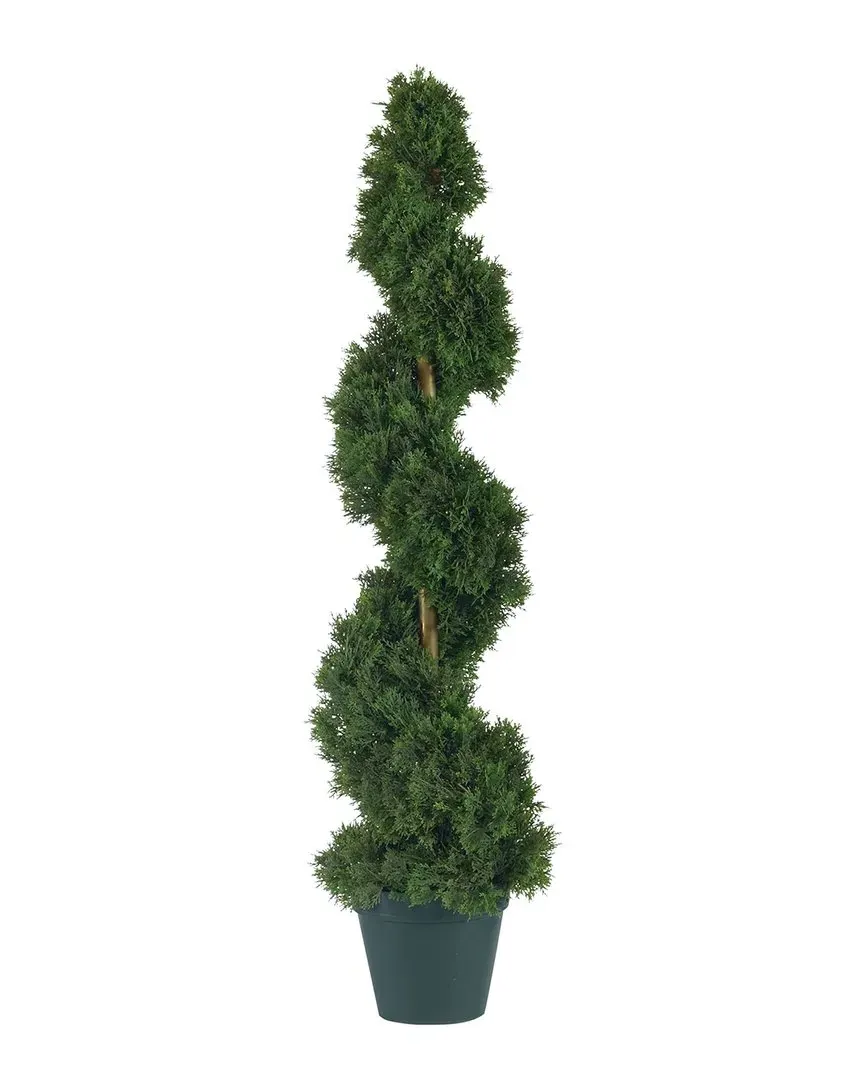 3ft Cedar Spiral Silk Tree - Green