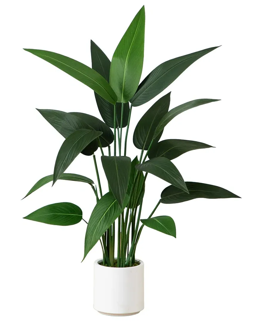 43in Artificial Sky Bird Tree in Decorative Planter - Green image