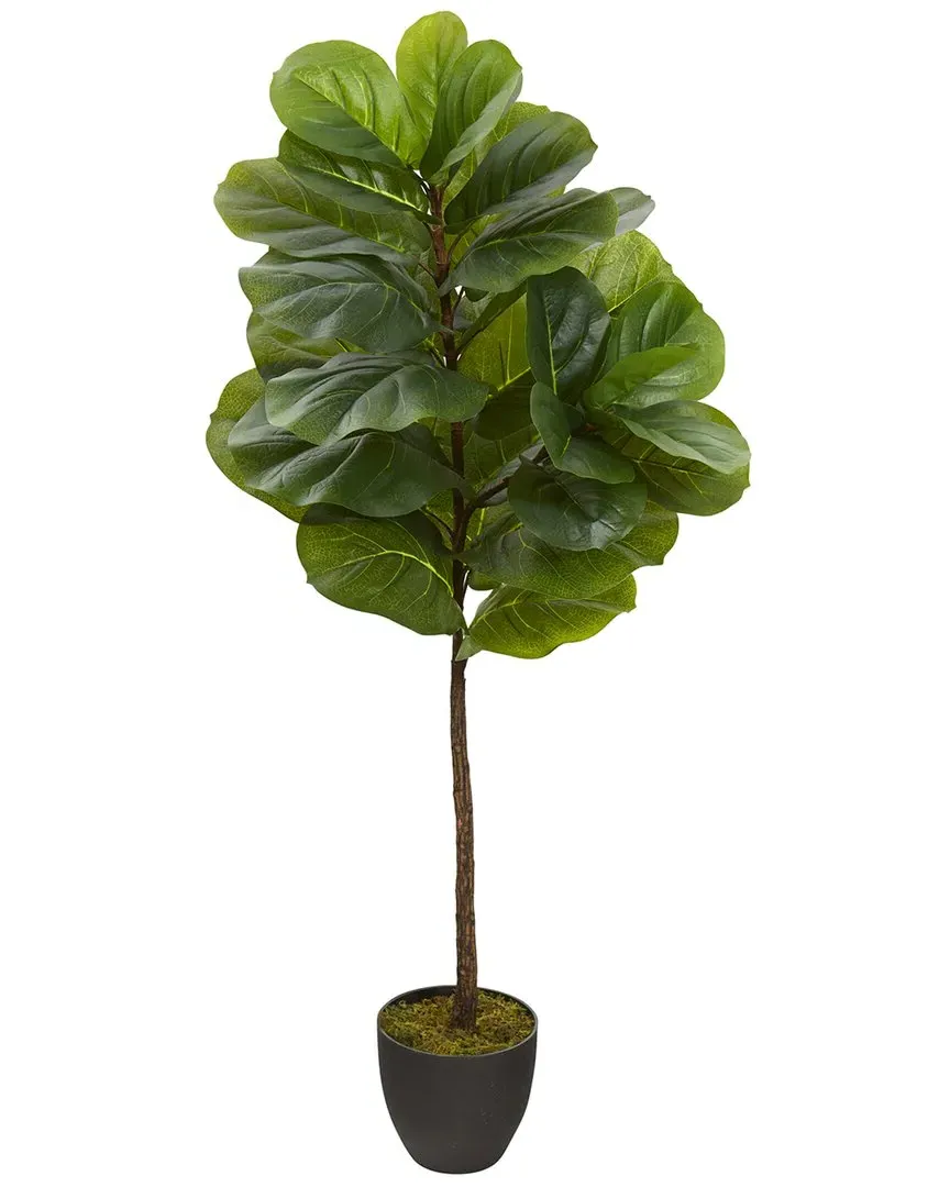 46in Fiddle Leaf Artificial Tree Real Touch - Green
