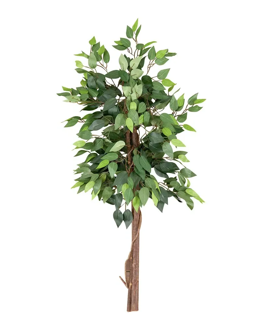 4ft Artificial Double Trunk Ficus Tree - Green
