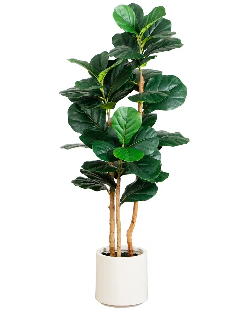 4ft Artificial Fiddle Leaf Tree - Green