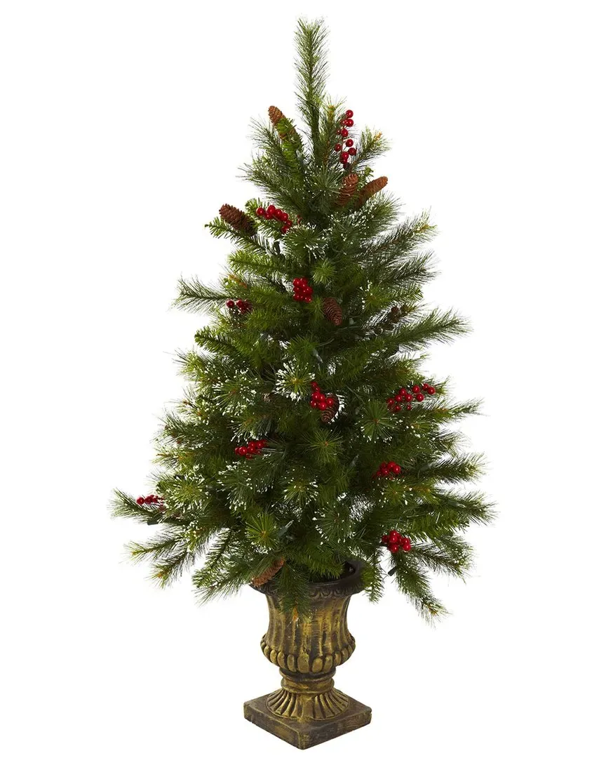 4Ft Christmas Tree with LED Lights - Green image