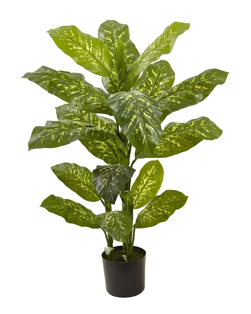 4Ft Dieffenbachia Artificial Plant - Green image