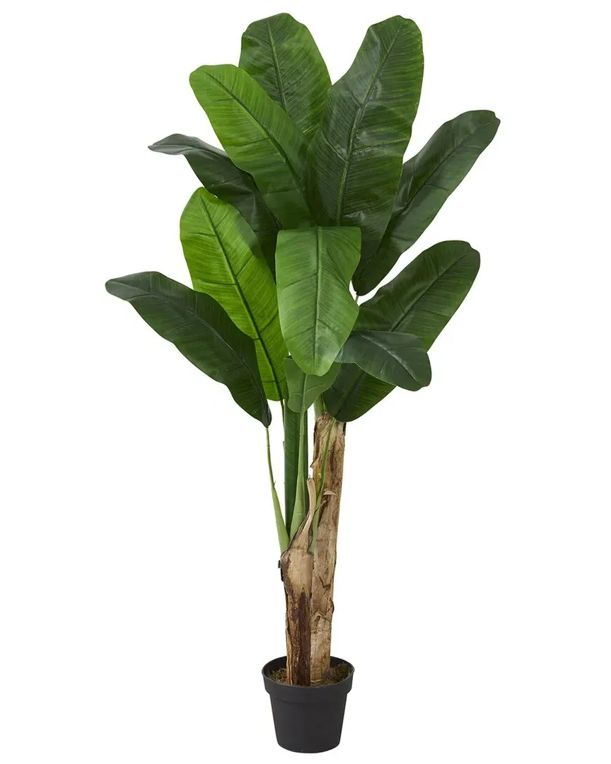 4ft Double Stalk Banana Artificial Tree - Green image