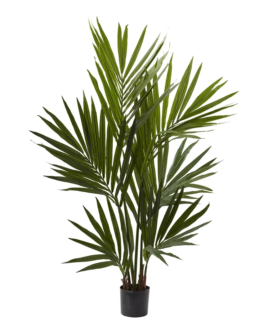 4ft Kentia Palm Silk Tree with Planter - Green