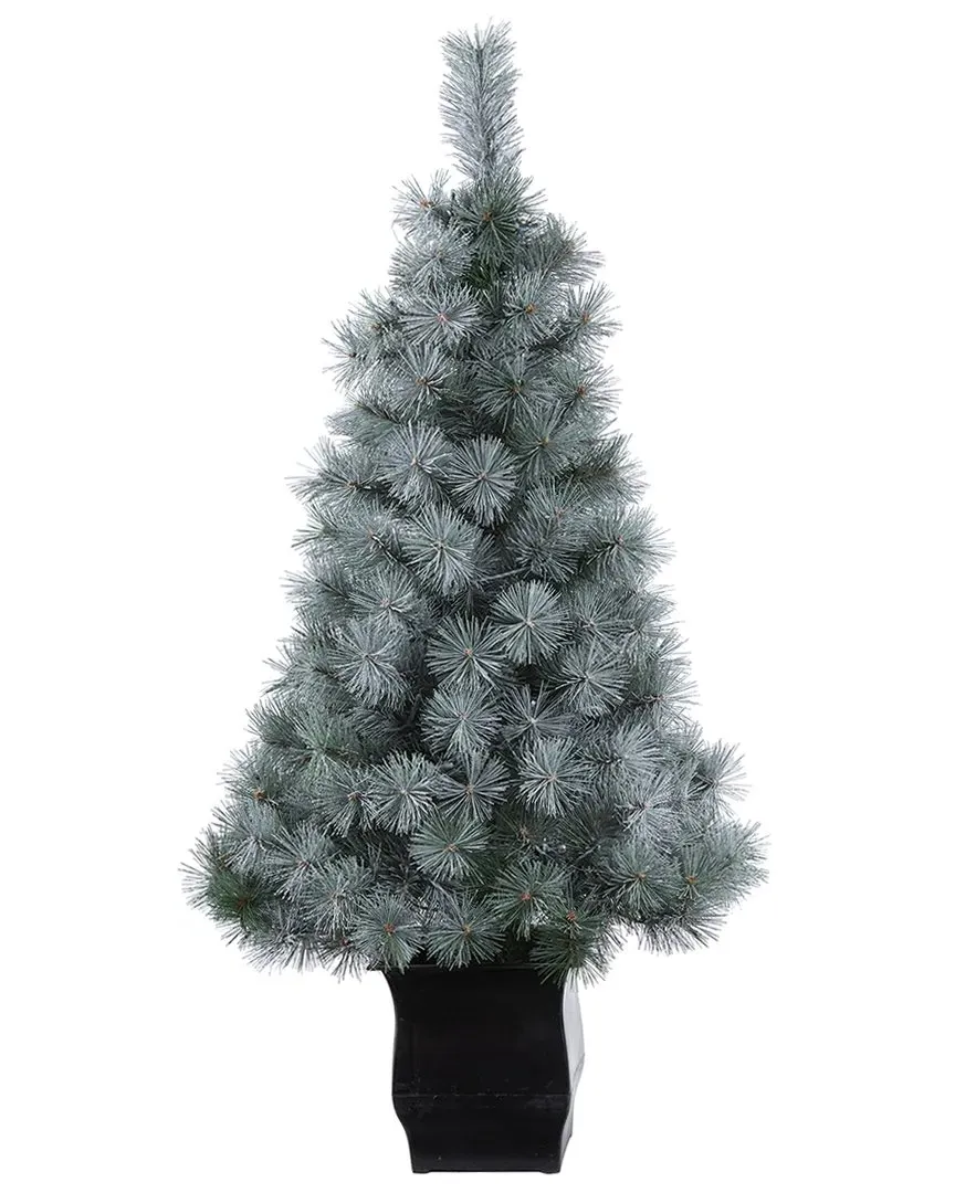 4Ft Snowy Mountain Pine Artificial Christmas Tree - Green