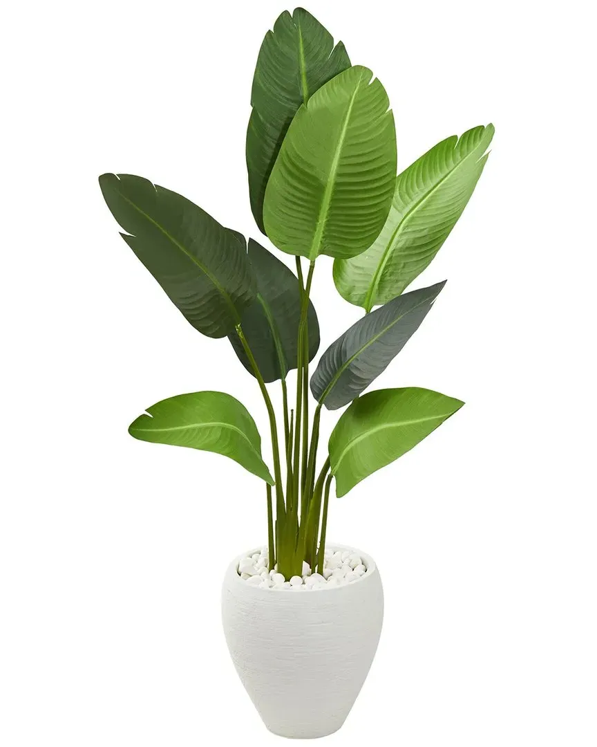 4ft Travelers Artificial Palm Tree in Oval Planter - Green