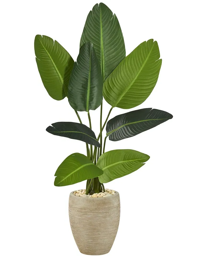50in Travelers Palm Artificial Tree in Sand Planter - Green image