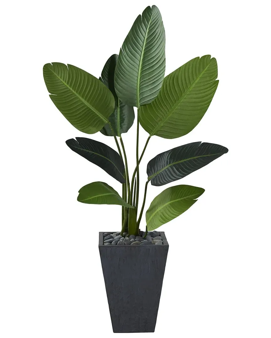 52in Travelers Palm Artificial Tree in Planter - Green