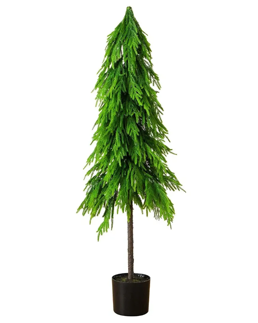 5Ft Artificial Norfolk Pine Tree Real Touch - Green