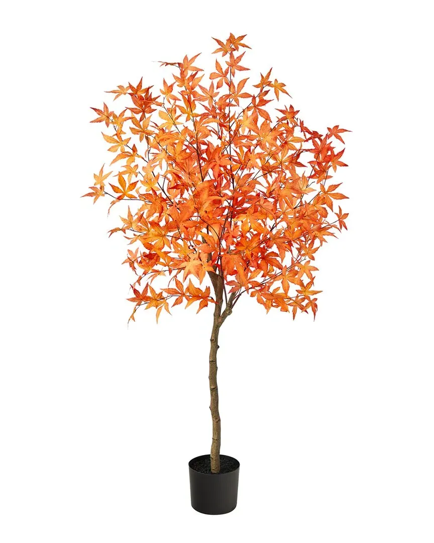 5ft Autumn Maple Artificial Tree - Orange