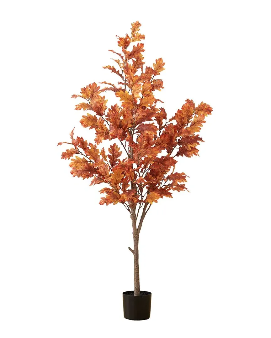5ft Autumn Oak Artificial Tree - Orange