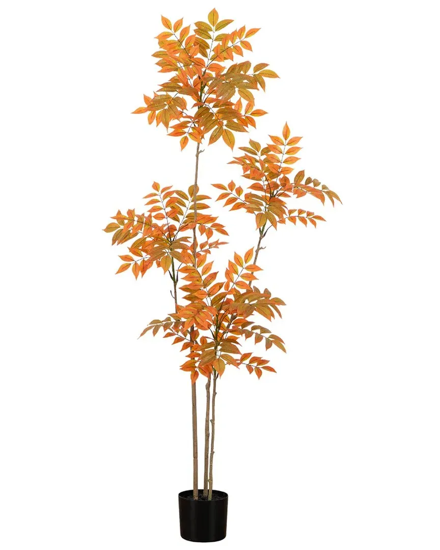 5ft Autumn Sumac Artificial Fall Tree - Orange