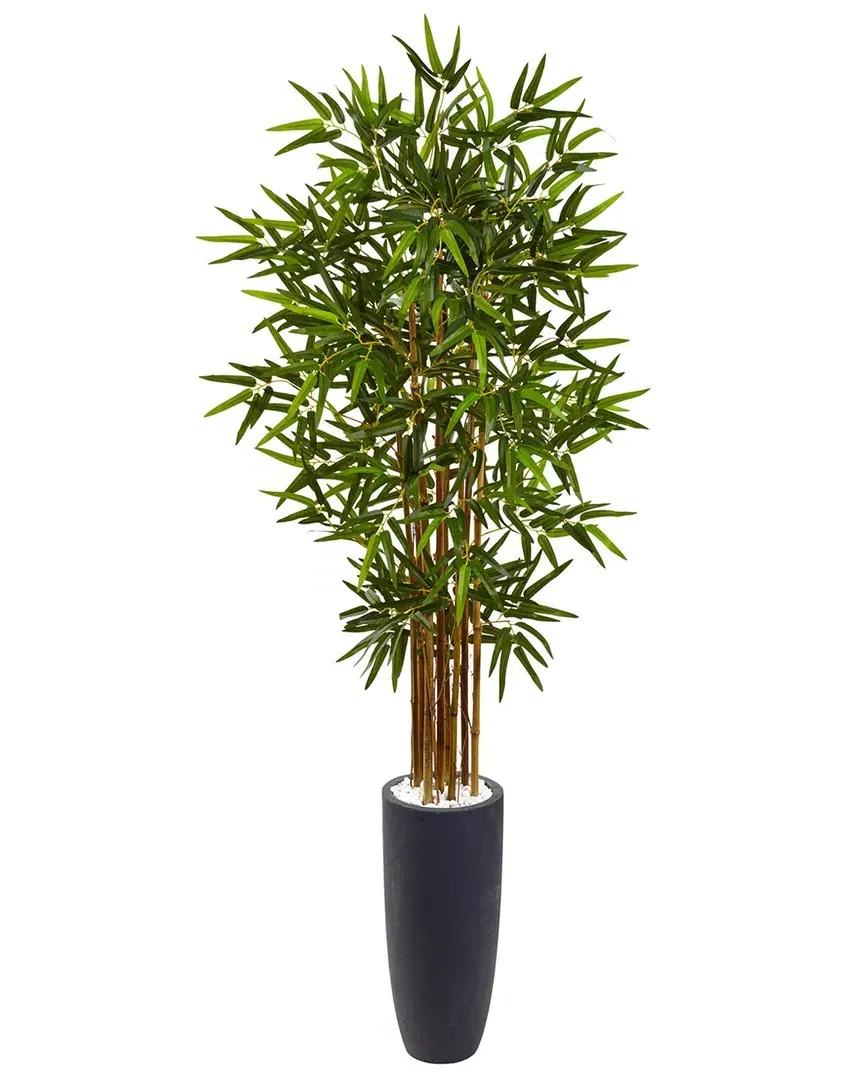 5ft Bamboo Artificial Tree in Cylinder Planter - Green