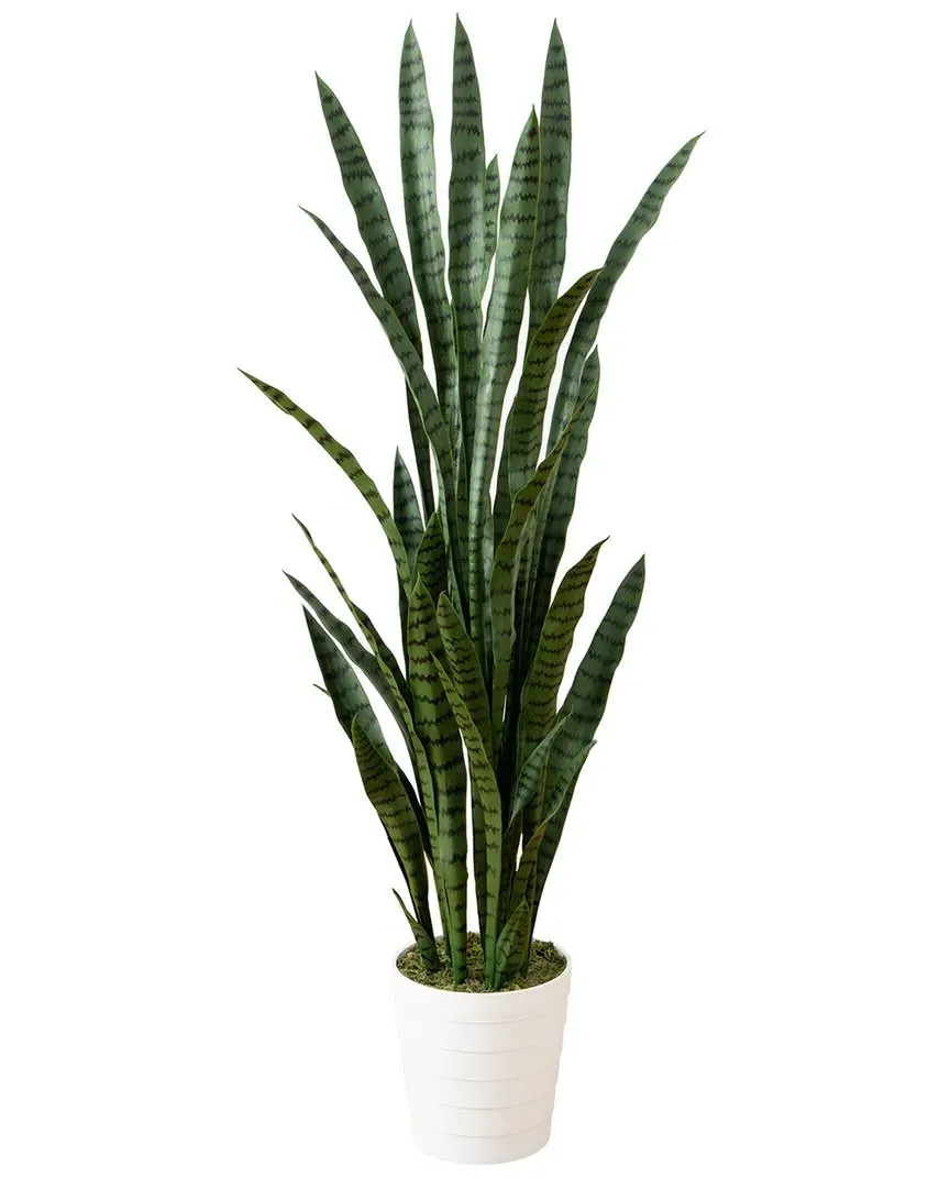 5ft UV-Resistant Artificial Sansevieria Plant - Green