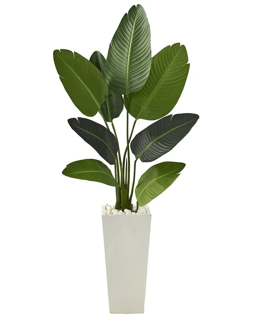 60in Travelers Palm Artificial Tree in Planter - Green