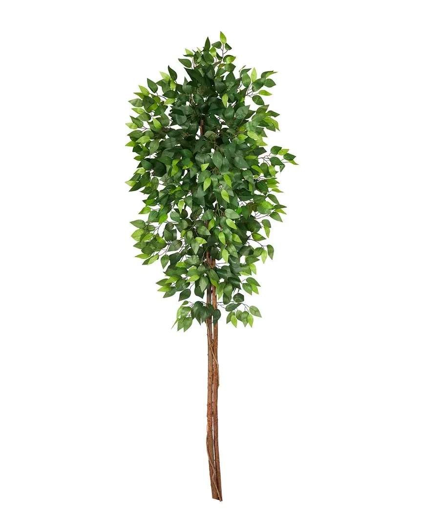 6ft Artificial Double Trunk Ficus Tree - Green