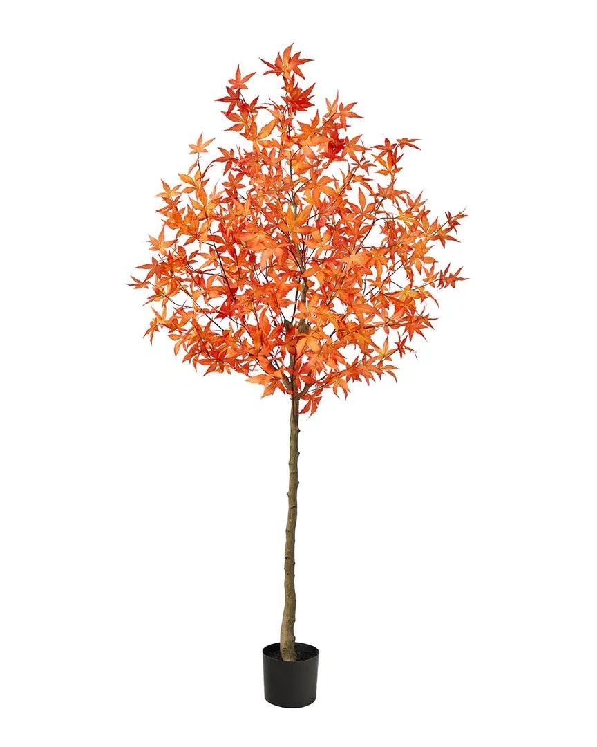 6ft Autumn Maple Artificial Tree - Orange