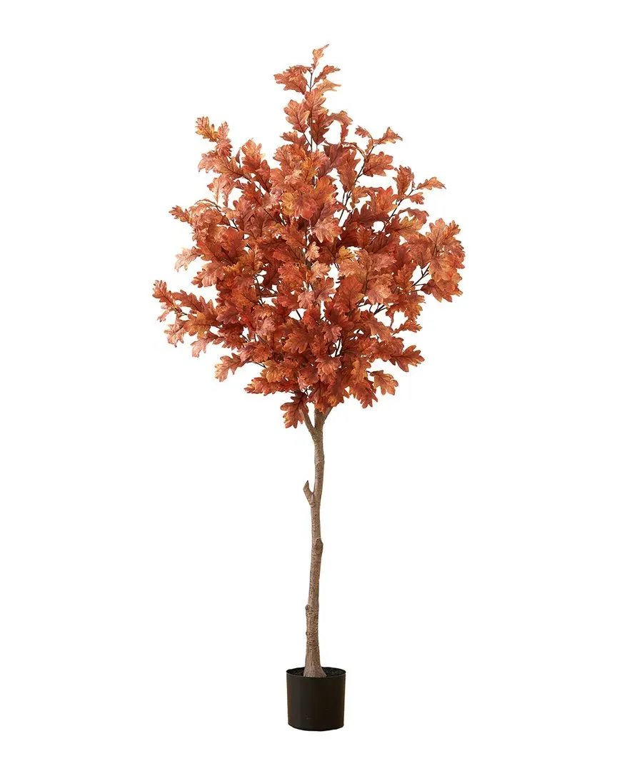 6ft Autumn Oak Artificial Tree - Orange
