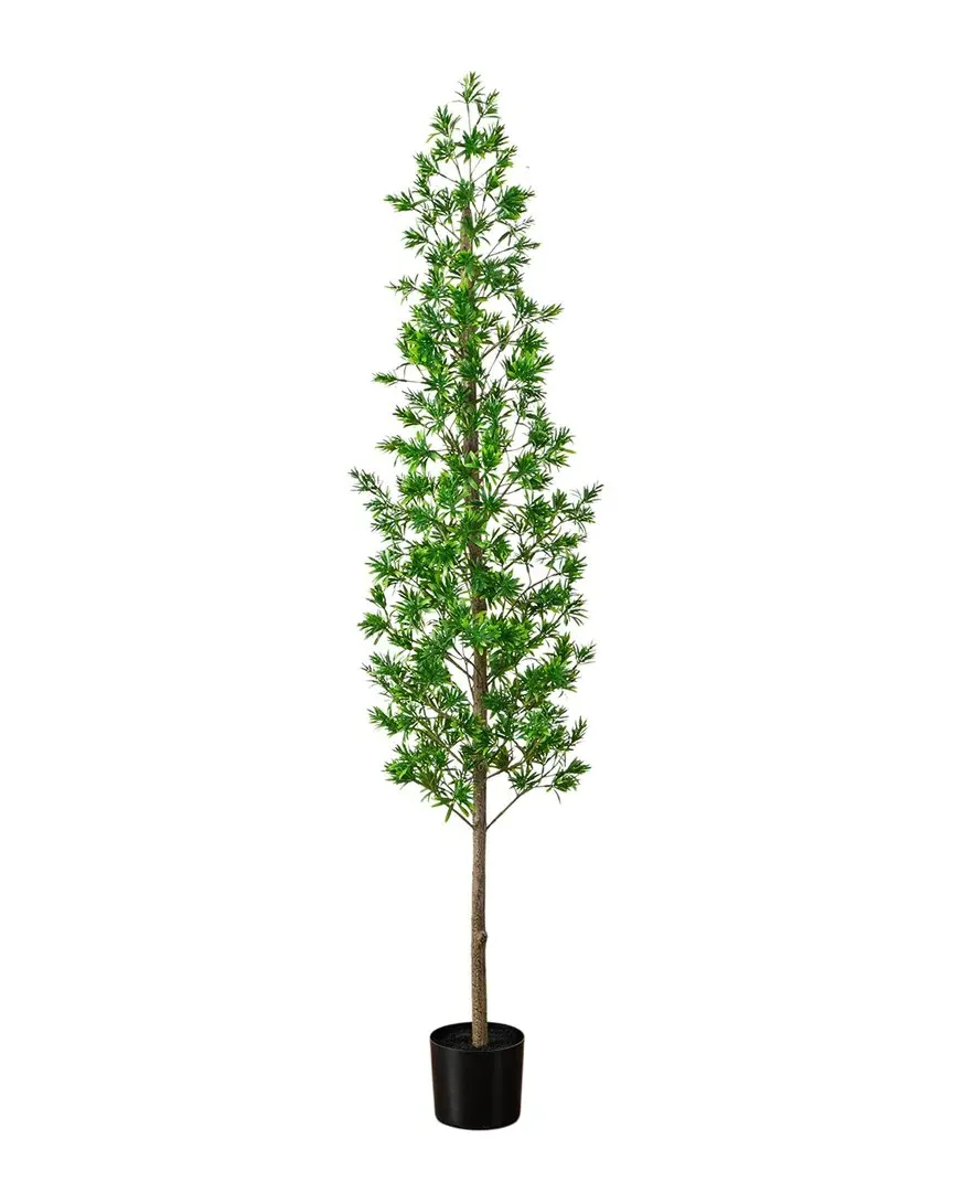 6ft UV Artificial Podocarpus Tree - Green