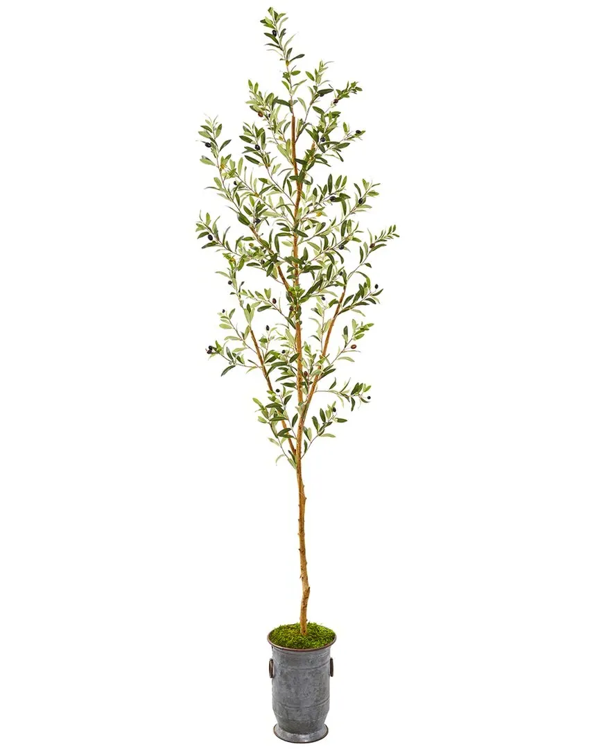 7.5ft Olive Artificial Tree with Decorative Planter