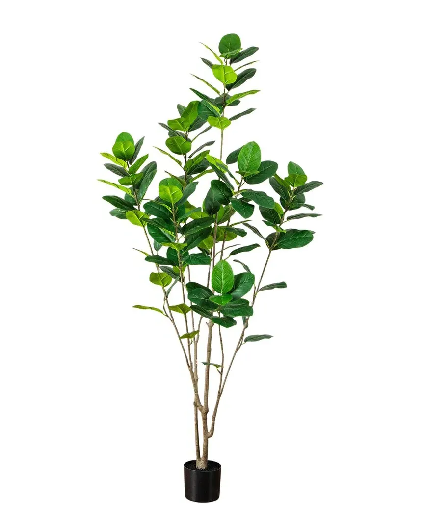 7ft Artificial Audrey Ficus Tree - Green