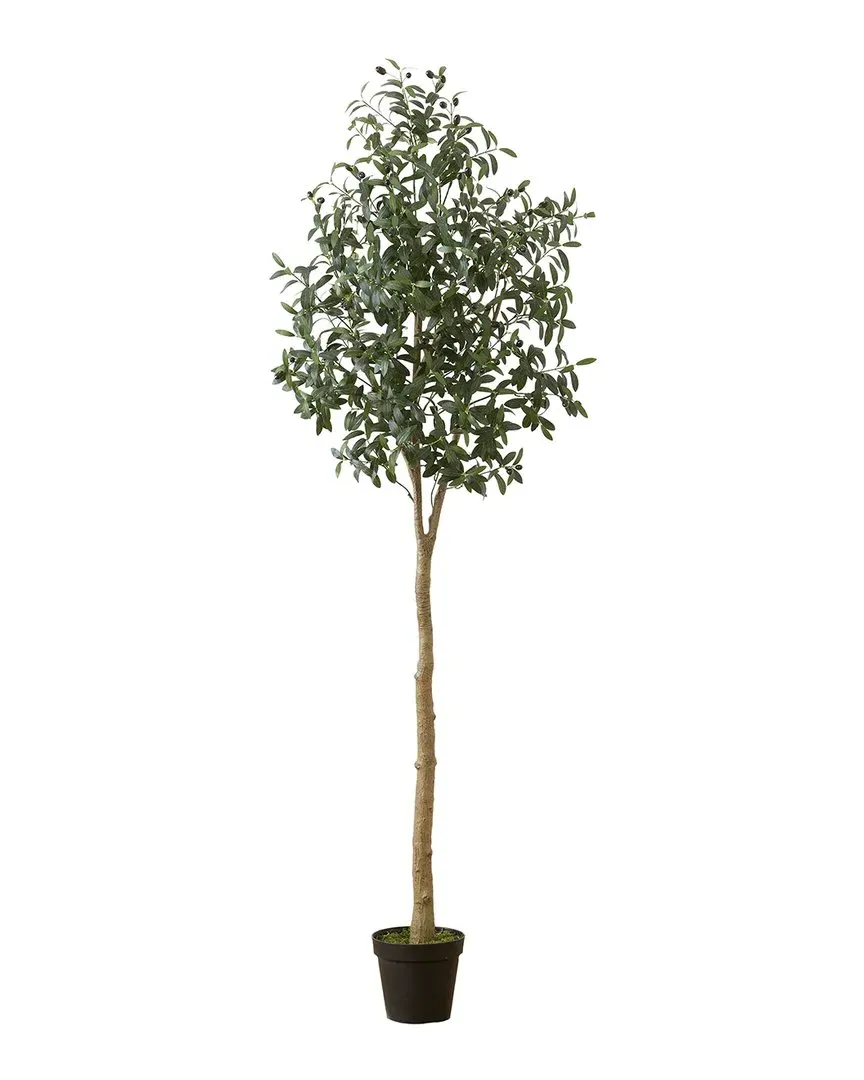7ft Artificial Olive Tree - Green