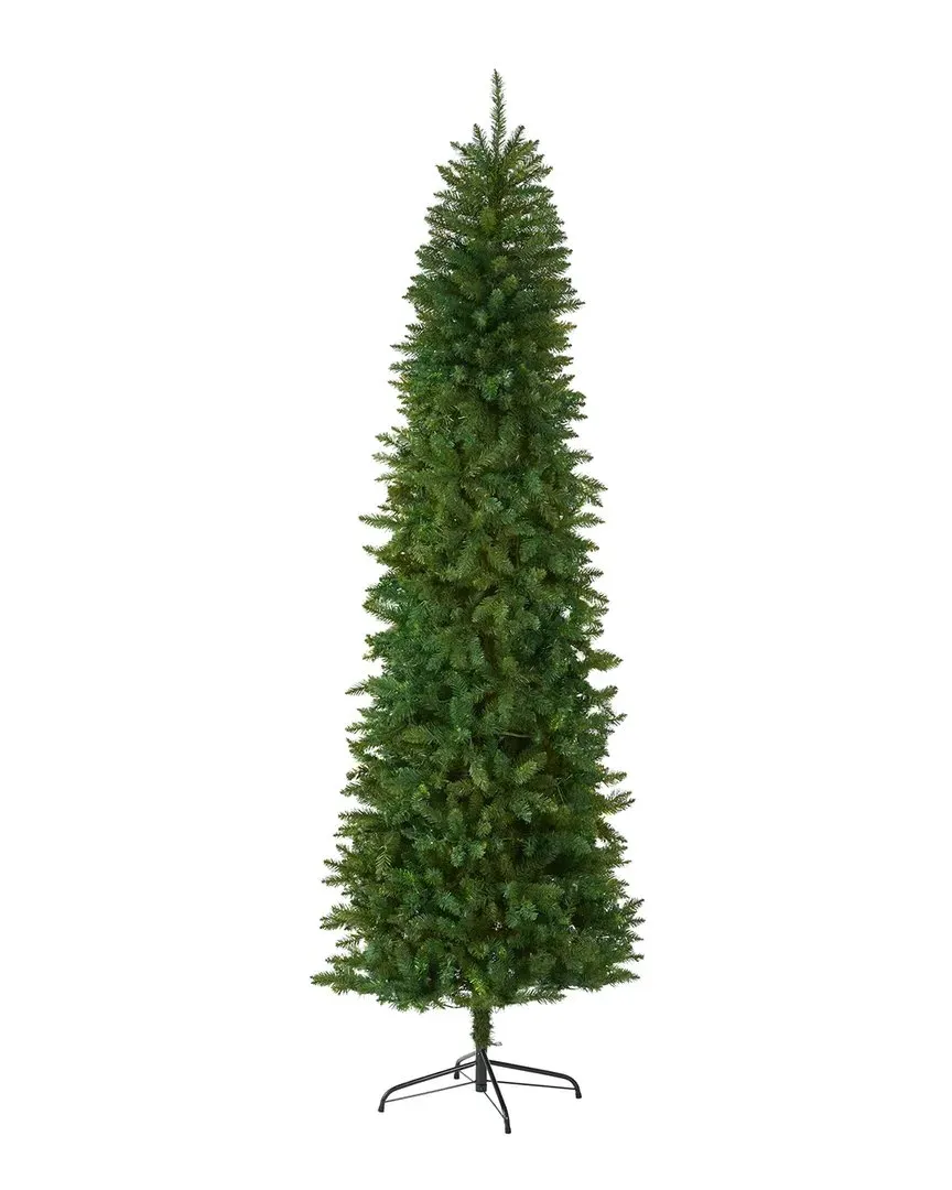 8ft Slim Mountain Pine Artificial Christmas Tree - Green