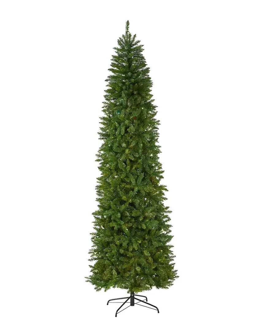 9ft Slim Mountain Pine Artificial Christmas Tree - Green