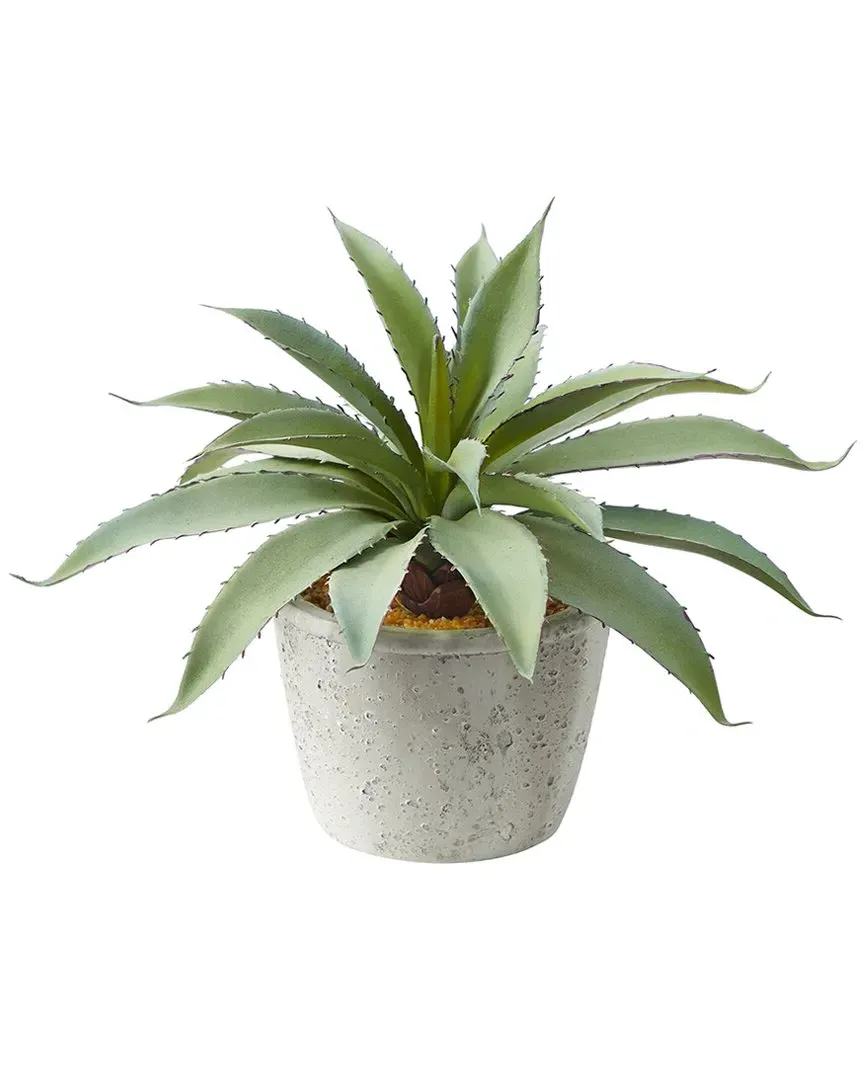 9in Aloe Succulent Artificial Plant - Green image