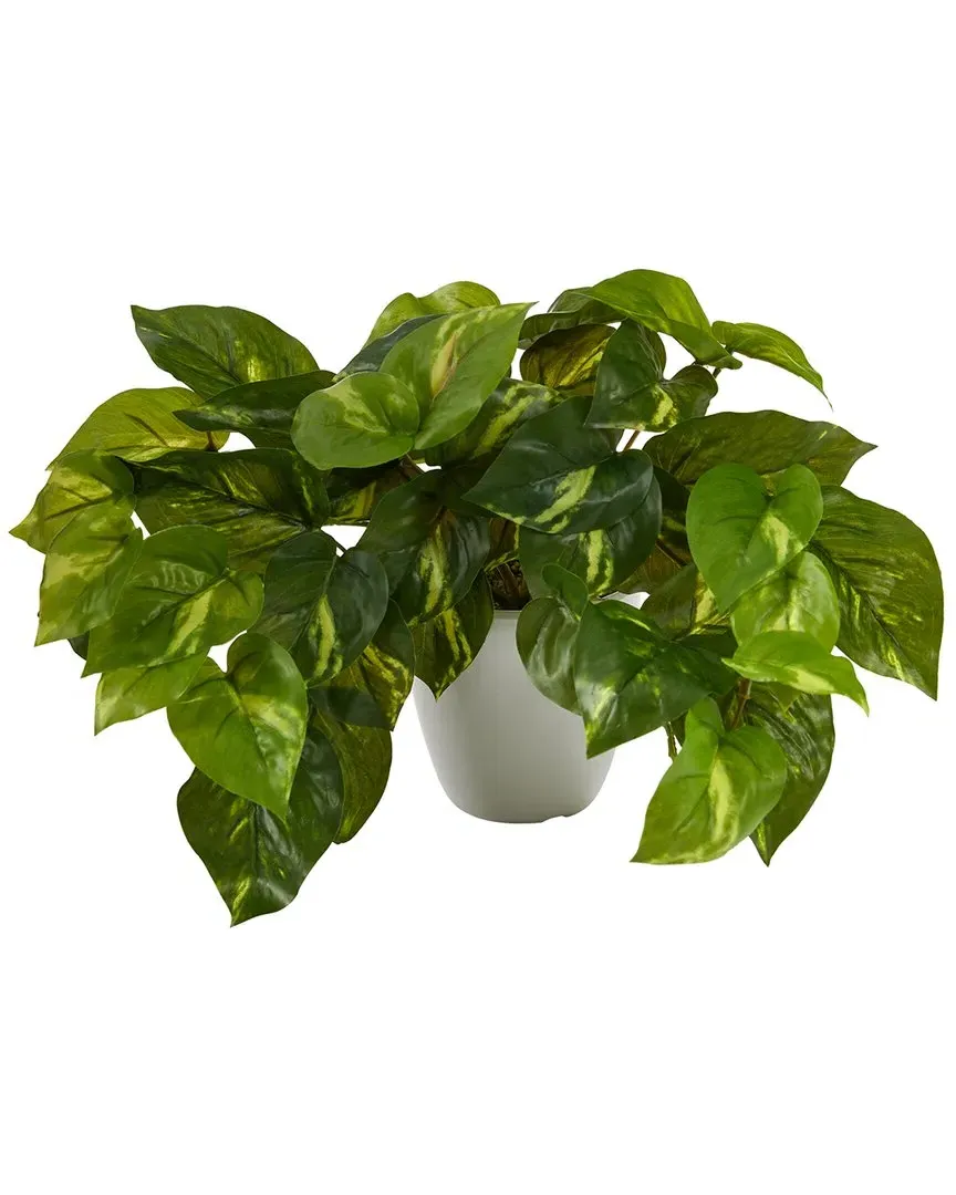 9in Pothos Artificial Plant in Planter - Green