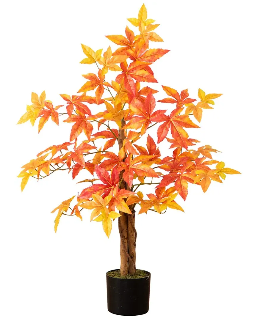 Autumn Deluxe Maple Artificial Tree 3ft - Orange image