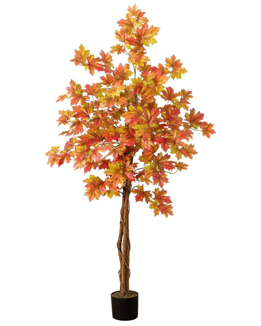 Autumn Deluxe Maple Artificial Tree 5ft - Orange